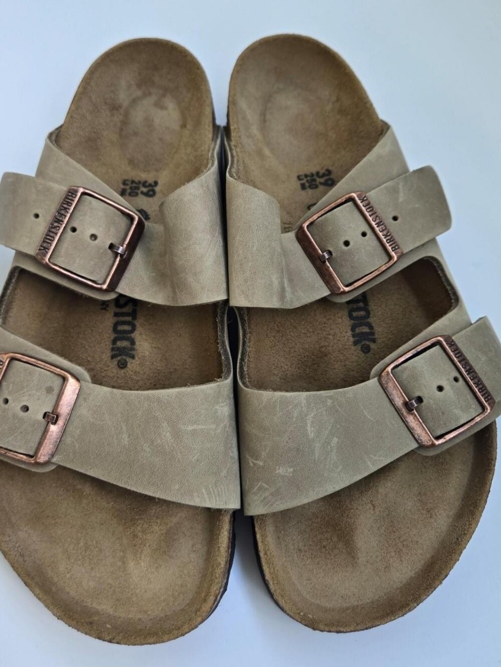 Birkenstock Arizona Tobacco Oiled Leather Sandals